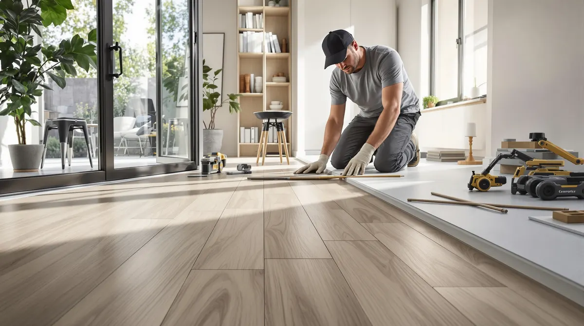 PVC vloer leggen prijs per m2 - professionele installatie