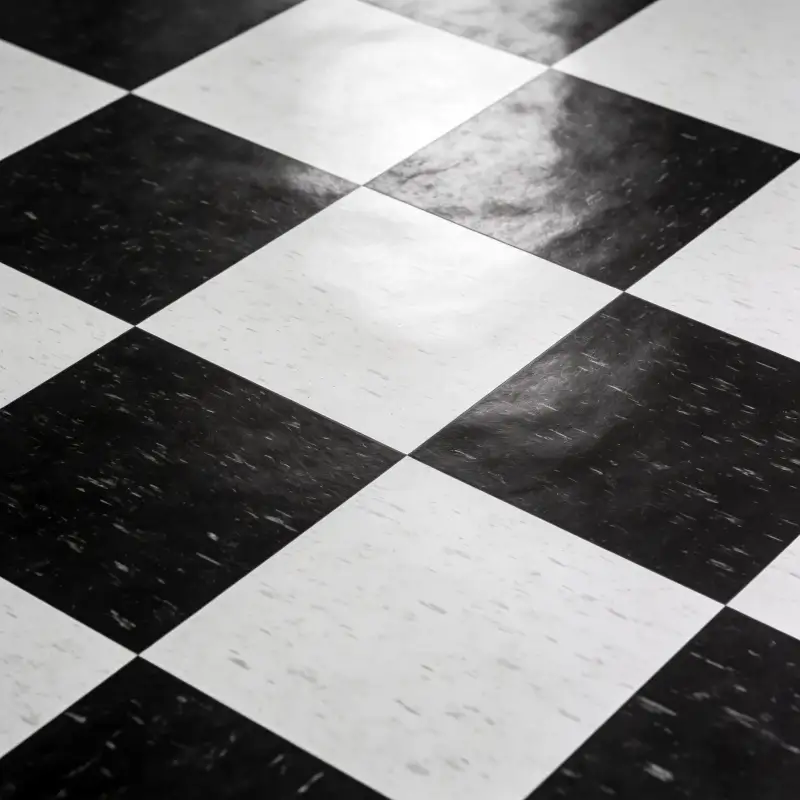 Classic Black & White checkerboard vloer