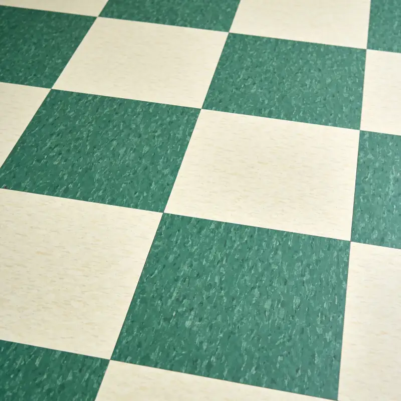 Emerald & Cream checkerboard vloer