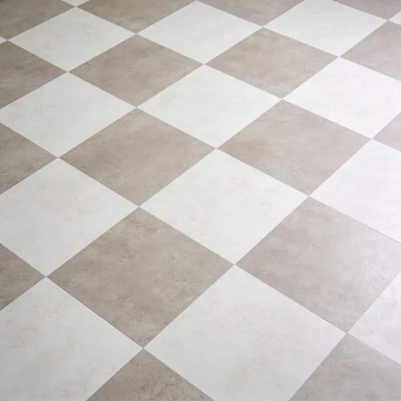 Warm Greige & Cream checkerboard vloer