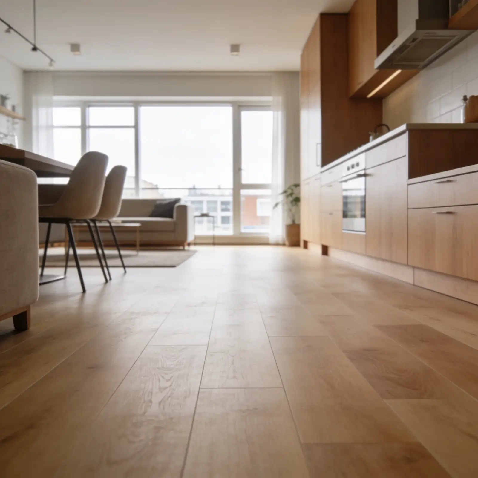 PVC vloer specialist Groningen - Karakteristieke woningen en renovaties PVC vloer laten leggen Groningen - Professionele installatie in karakteristiek huis met gezellige inrichting, grote ramen en natuurlijk licht