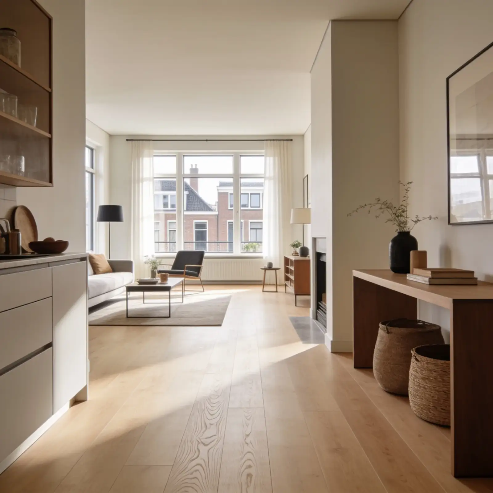 PVC vloer specialist Utrecht - Moderne woningen en renovaties PVC vloer laten leggen Utrecht - Professionele installatie in modern huis met eigentijdse inrichting, grote ramen en natuurlijk licht